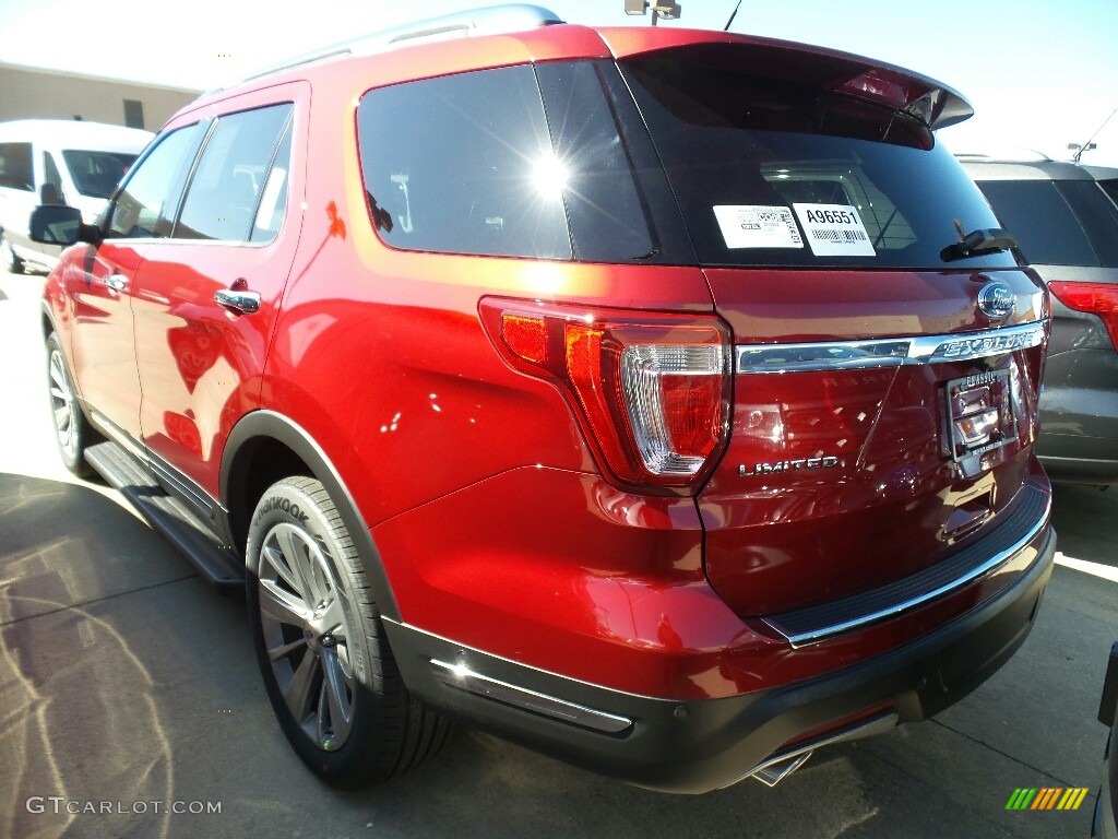 2018 Explorer Limited 4WD - Ruby Red / Medium Stone photo #3