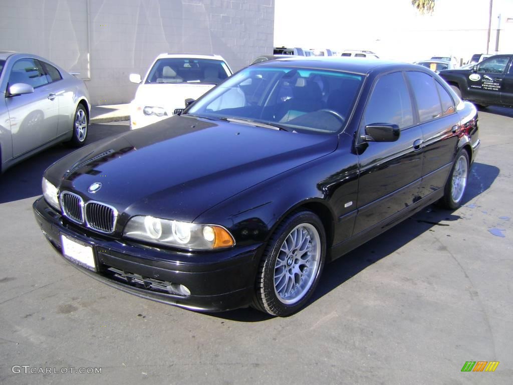 2002 5 Series 530i Sedan - Jet Black / Black photo #1