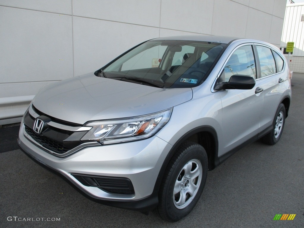 2015 CR-V LX AWD - Alabaster Silver Metallic / Gray photo #9