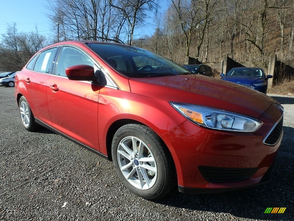 Hot Pepper Red 2018 Ford Focus SE Sedan Exterior Photo #125693294