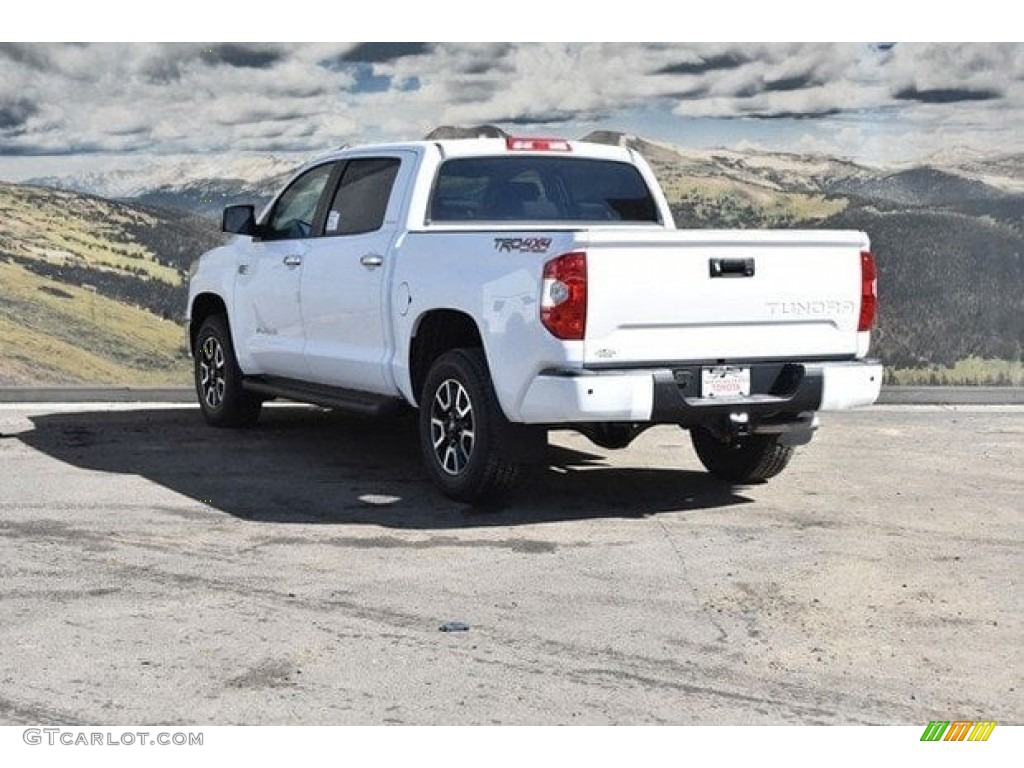 2018 Tundra Limited CrewMax 4x4 - Super White / Graphite photo #3