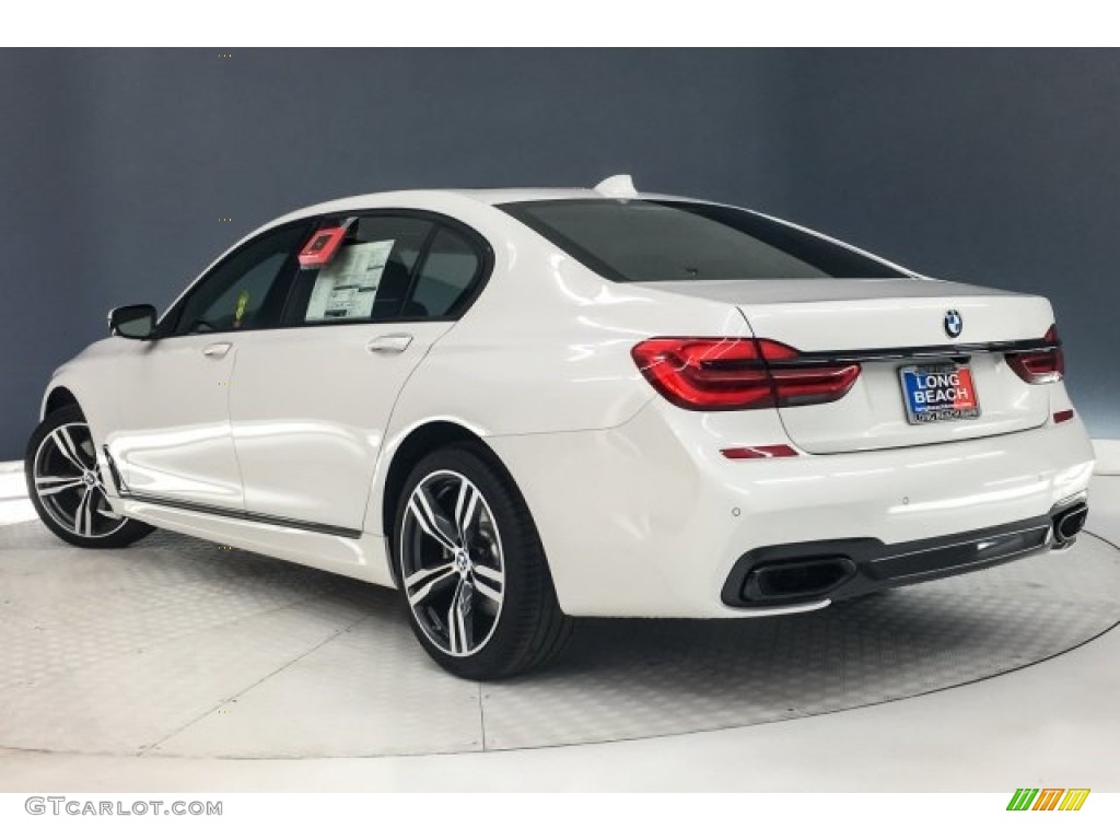 2018 7 Series 740i Sedan - Mineral White Metallic / Black photo #3