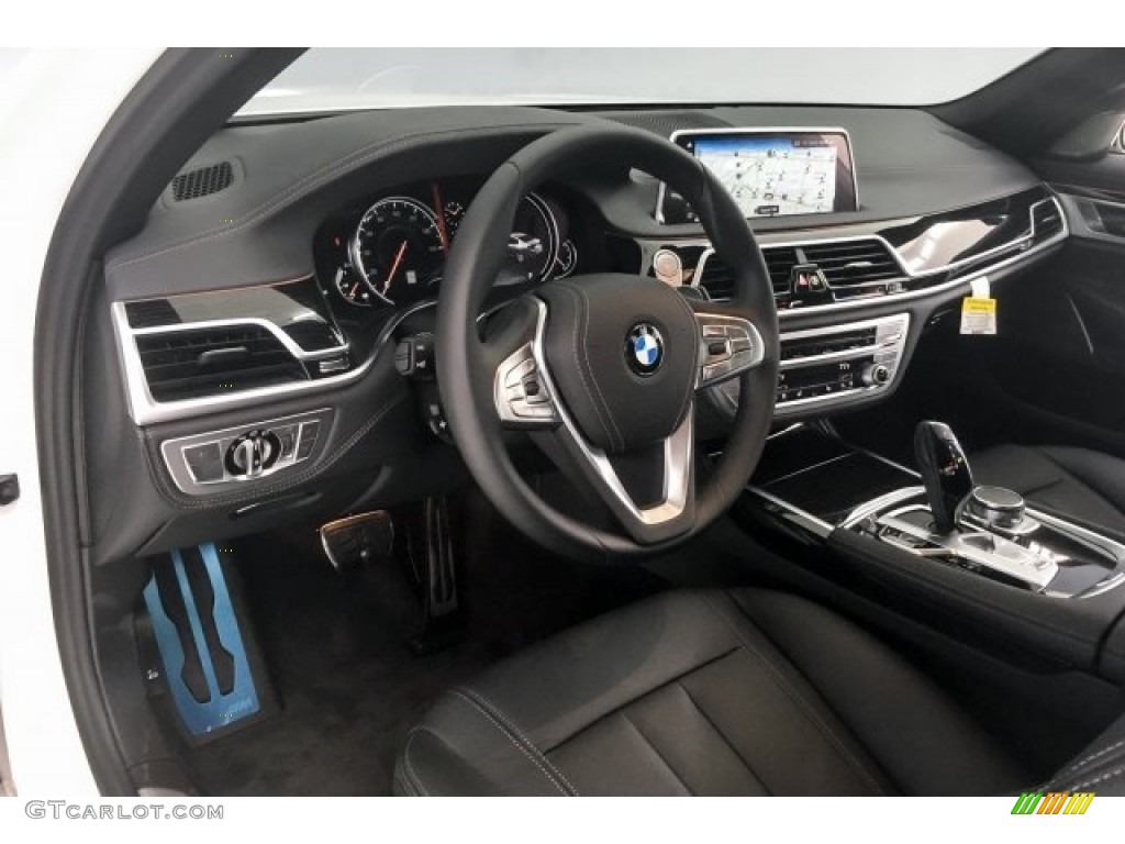 2018 7 Series 740i Sedan - Mineral White Metallic / Black photo #6