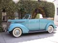 1937 Turquoise Ford V8 4 Door Convertible  photo #3