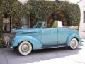 1937 Turquoise Ford V8 4 Door Convertible  photo #6