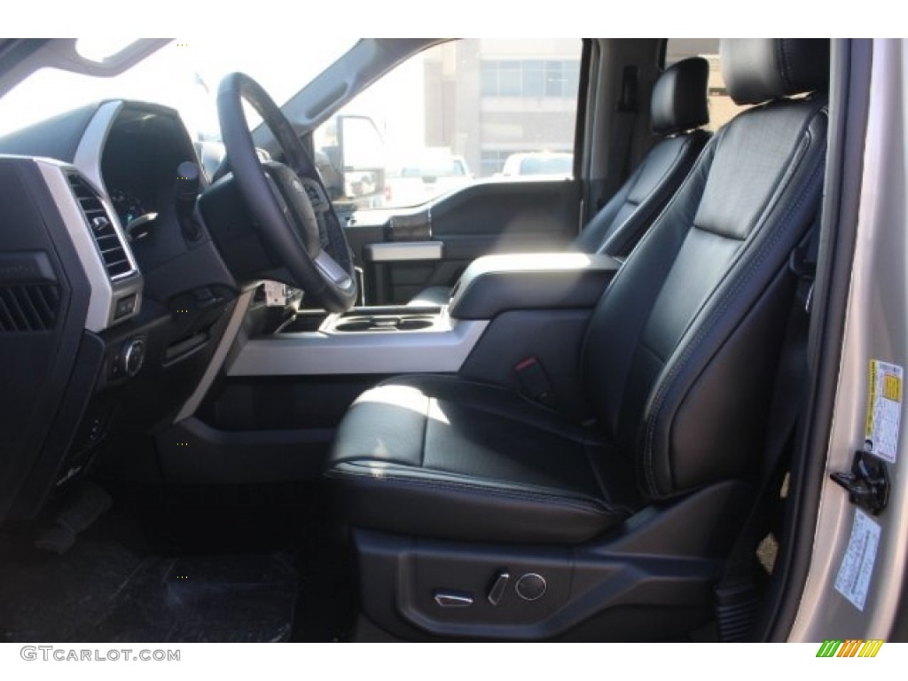 2018 F350 Super Duty Lariat Crew Cab 4x4 - White Gold / Black photo #13