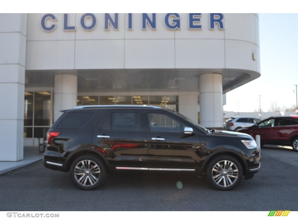 2018 Explorer Platinum 4WD - Shadow Black / Medium Soft Ceramic photo #2