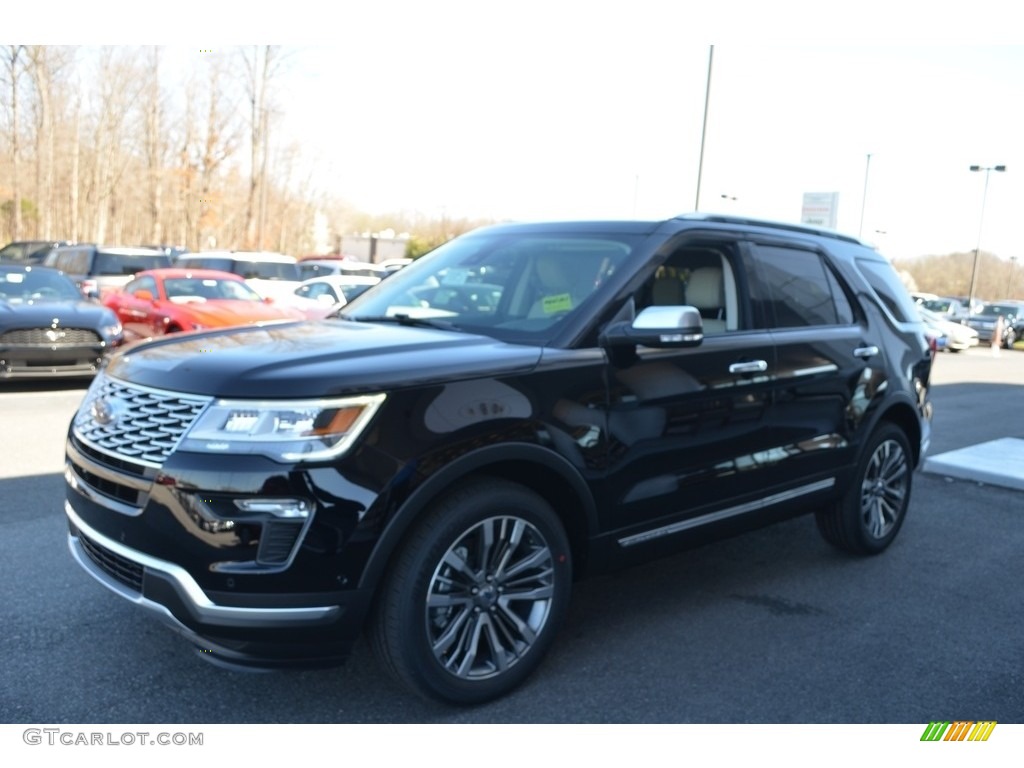 2018 Explorer Platinum 4WD - Shadow Black / Medium Soft Ceramic photo #3