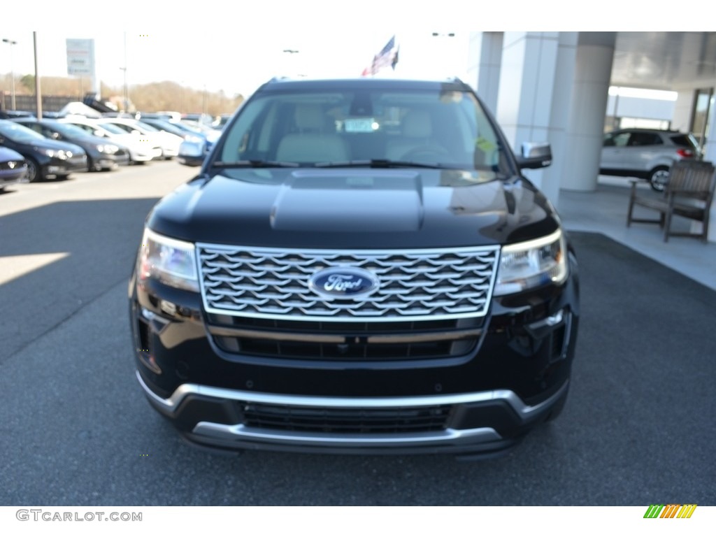 2018 Explorer Platinum 4WD - Shadow Black / Medium Soft Ceramic photo #4