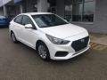 Frost White Pearl 2018 Hyundai Accent SE Exterior