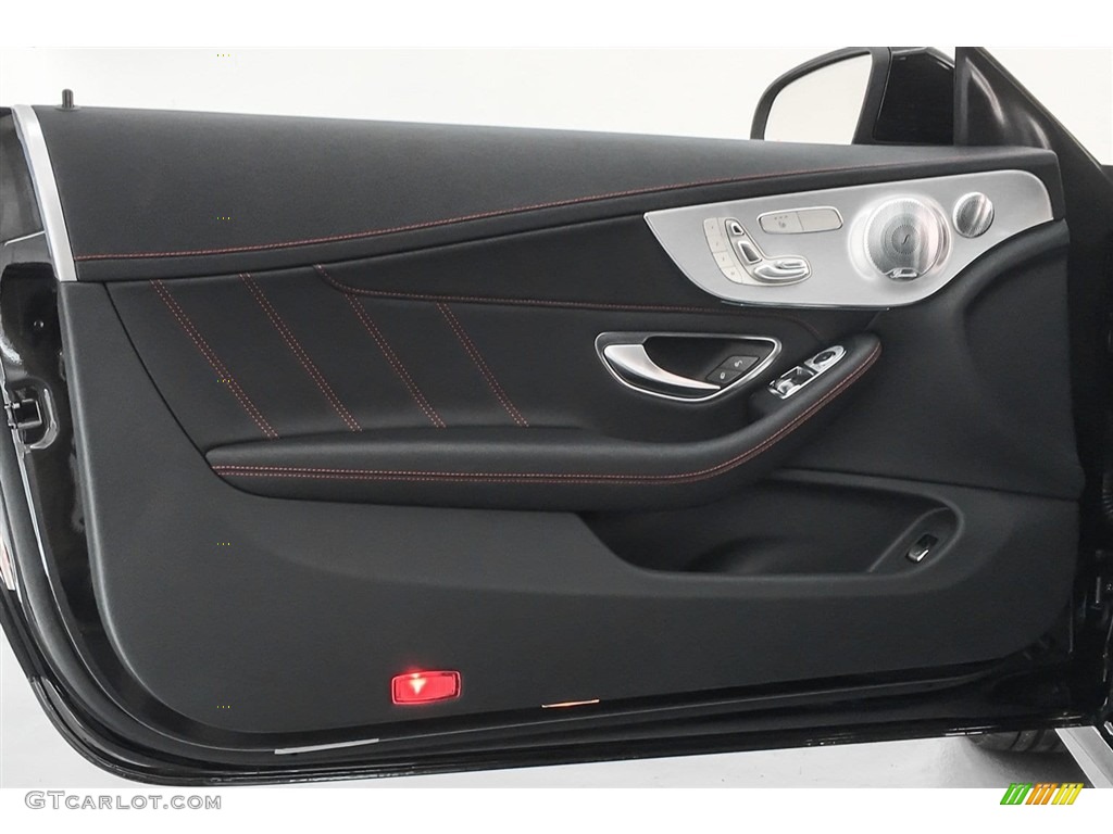 2018 Mercedes-Benz C 43 AMG 4Matic Coupe Black Door Panel Photo #125719428