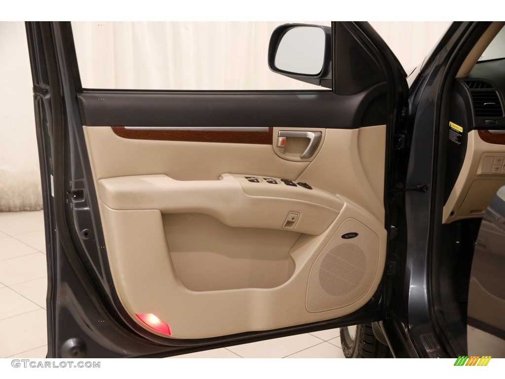 2009 Santa Fe Limited 4WD - Slate Blue / Beige photo #4