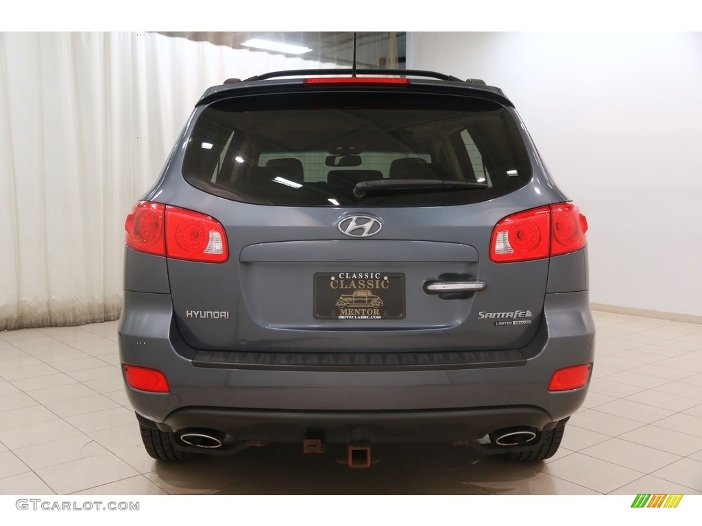 2009 Santa Fe Limited 4WD - Slate Blue / Beige photo #15
