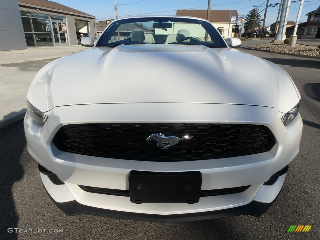 2017 Mustang EcoBoost Premium Convertible - White Platinum / Ceramic photo #2