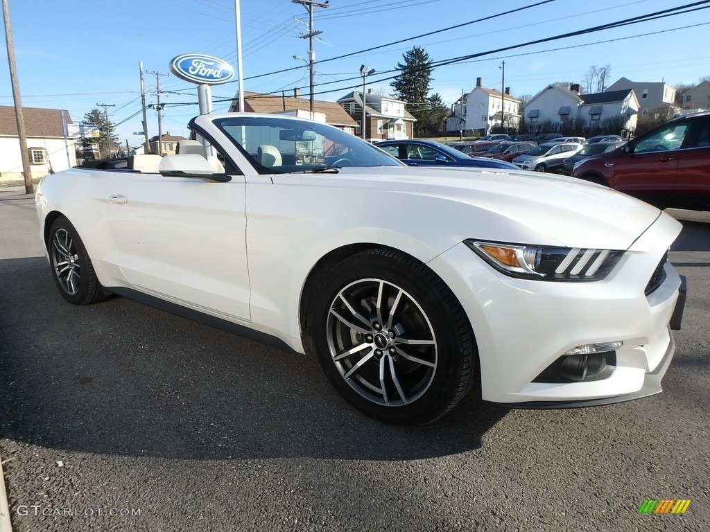 2017 Mustang EcoBoost Premium Convertible - White Platinum / Ceramic photo #4