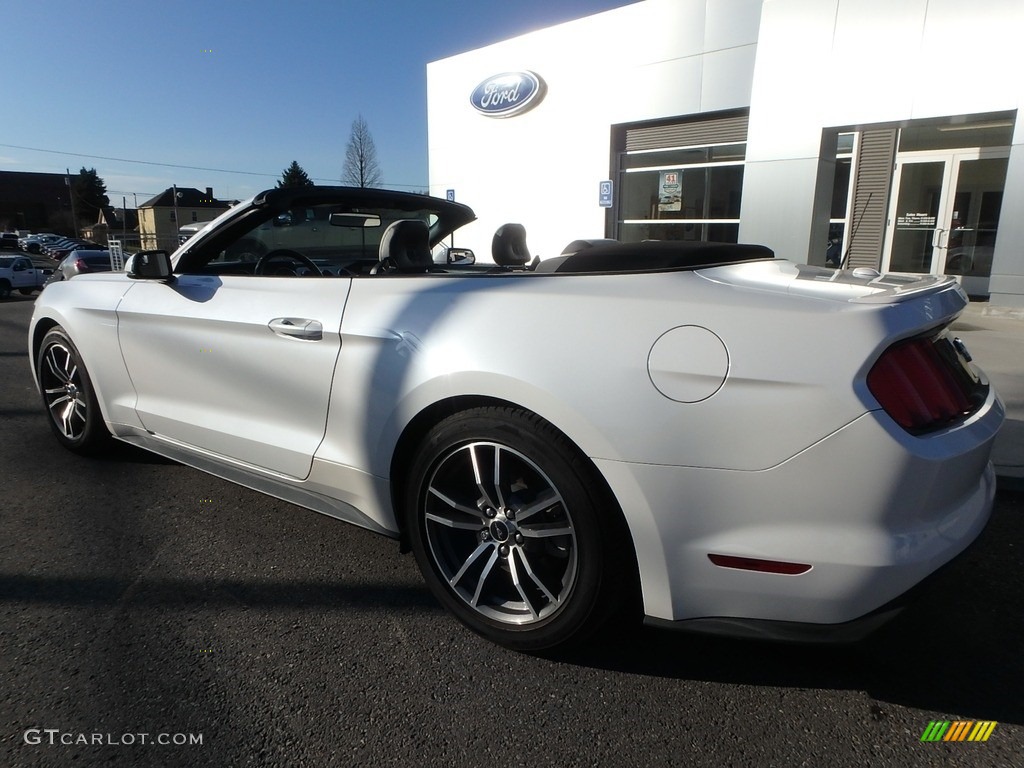 2017 Mustang EcoBoost Premium Convertible - White Platinum / Ceramic photo #8