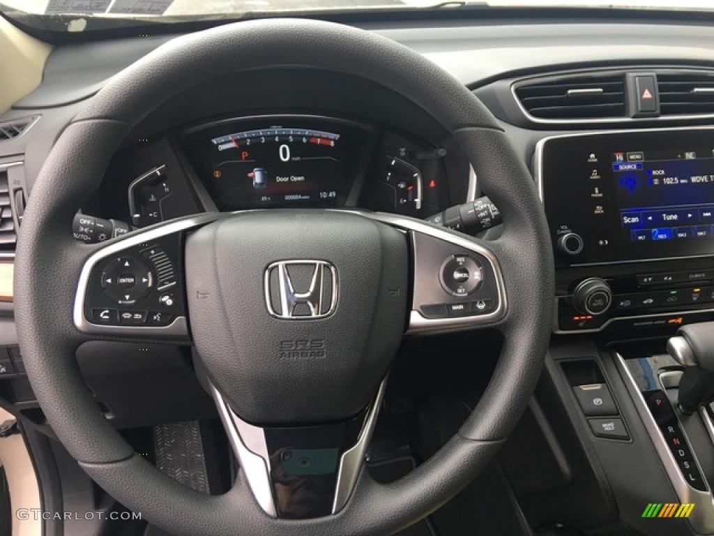 2018 Honda CR-V EX AWD Black Steering Wheel Photo #125724192