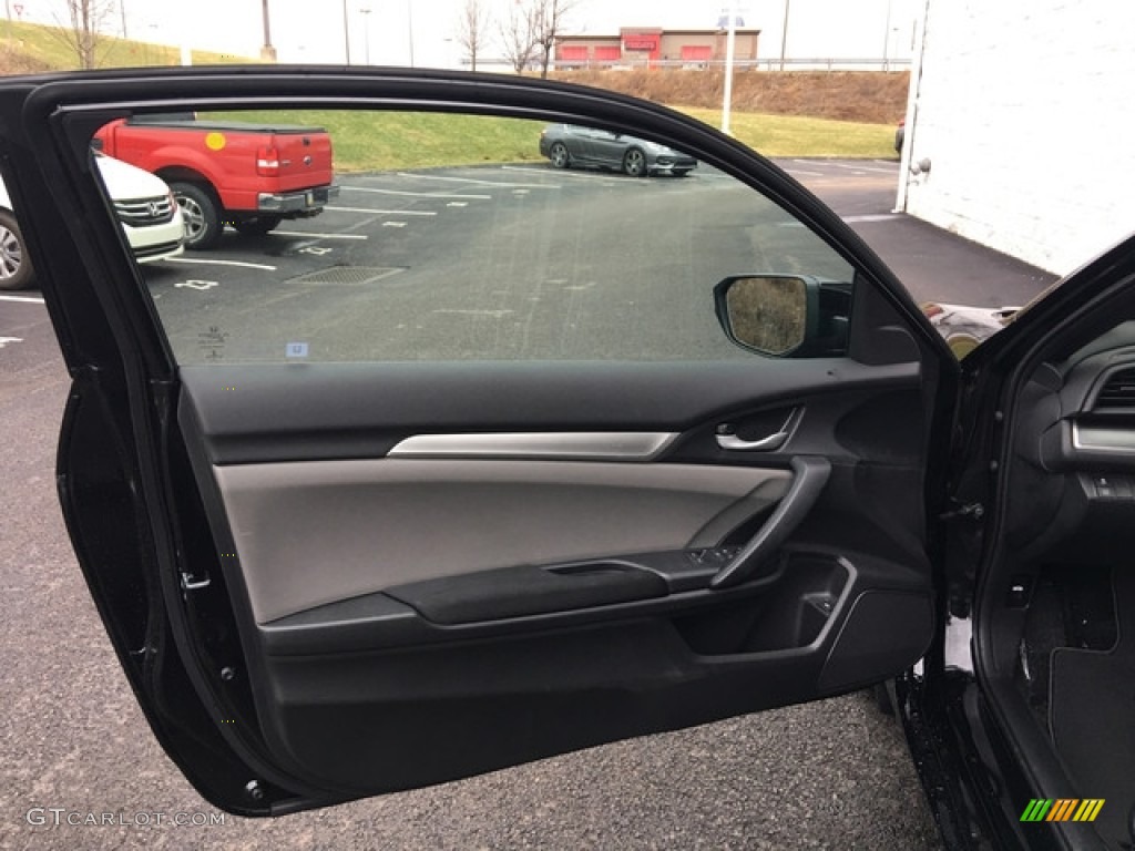 2018 Honda Civic LX Coupe Black Door Panel Photo #125729325