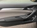 Black 2018 Honda Civic LX Coupe Door Panel