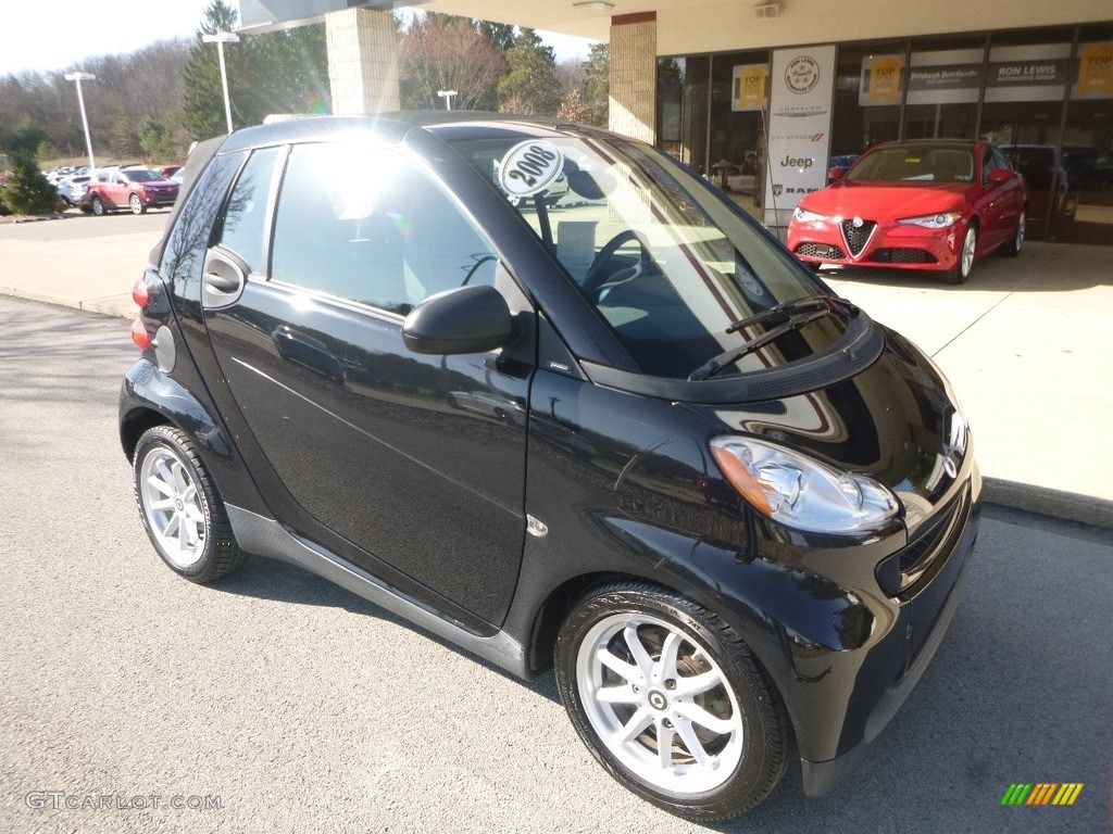 2008 fortwo passion cabriolet - Deep Black / Design Black photo #3