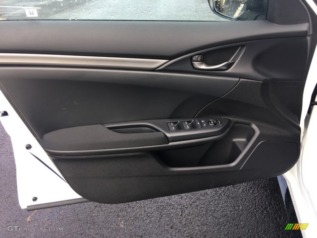 2018 Honda Civic Sport Hatchback Black Door Panel Photo #125735856