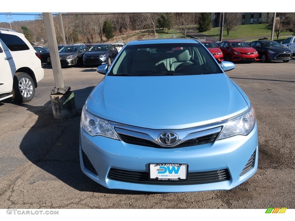2014 Camry LE - Clearwater Blue Metallic / Ash photo #2