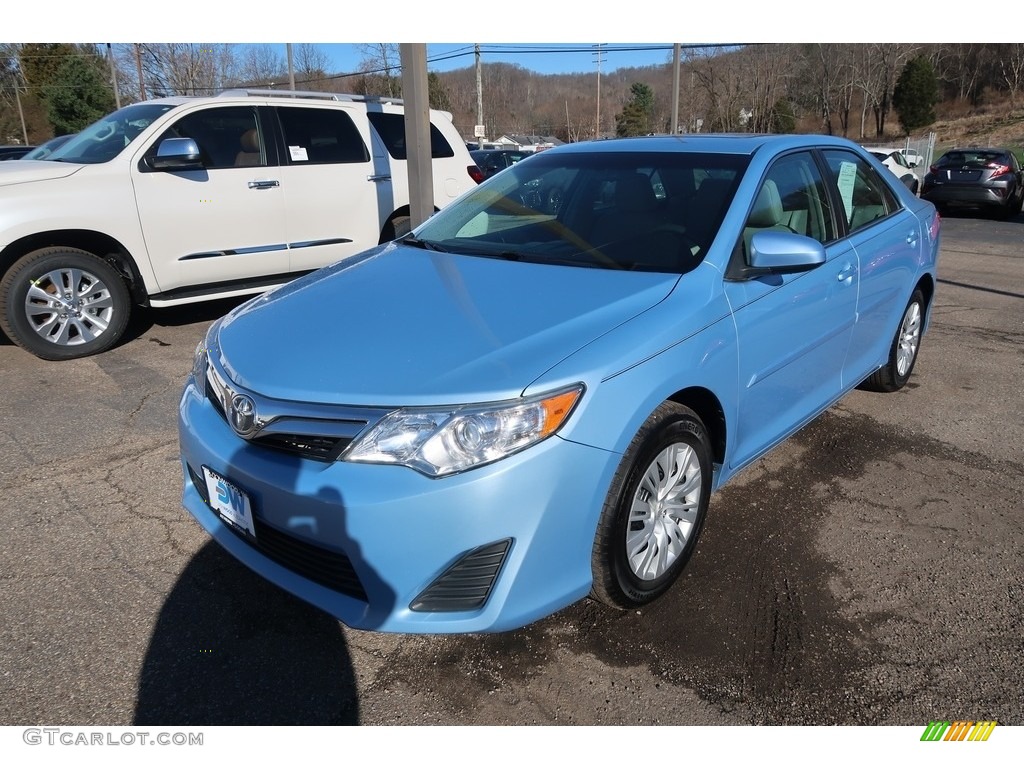 2014 Camry LE - Clearwater Blue Metallic / Ash photo #3