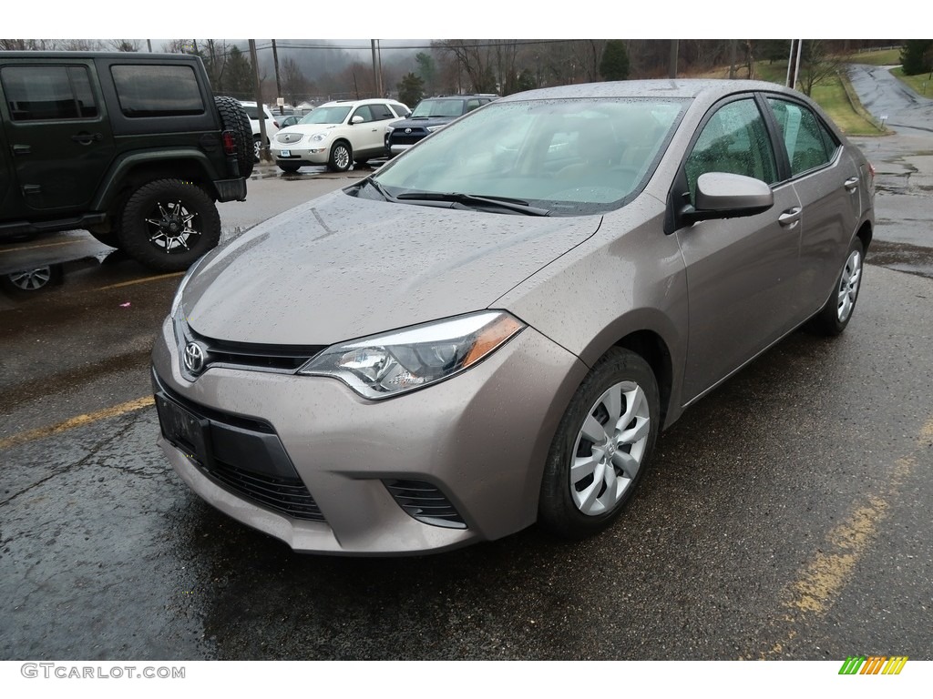 2015 Corolla LE - Brown Sugar Metallic / Ivory photo #3