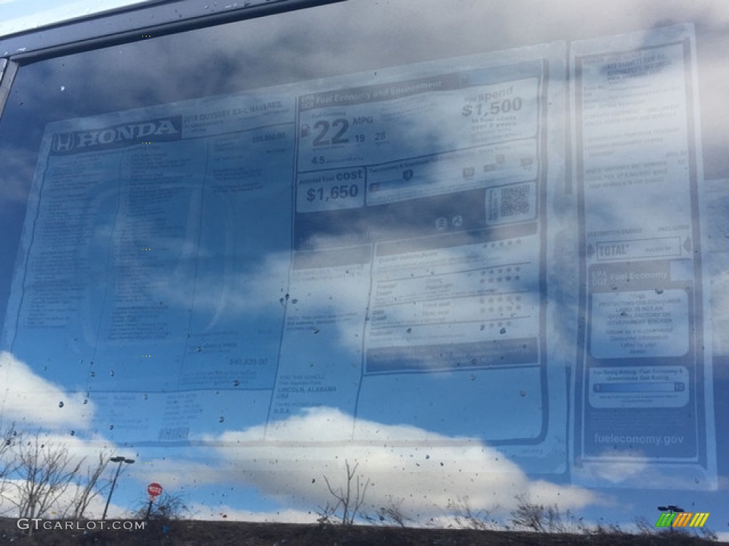 2018 Odyssey EX-L - Lunar Silver Metallic / Mocha photo #10