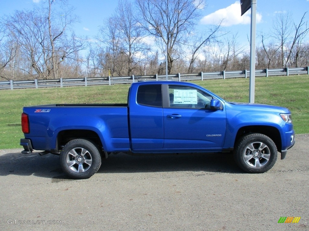 Kinetic Blue Metallic 2018 Chevrolet Colorado Z71 Extended Cab 4x4 Exterior Photo #125739546