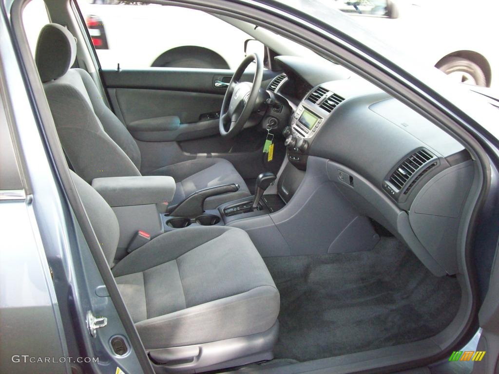 2007 Accord SE V6 Sedan - Cool Blue Metallic / Gray photo #13