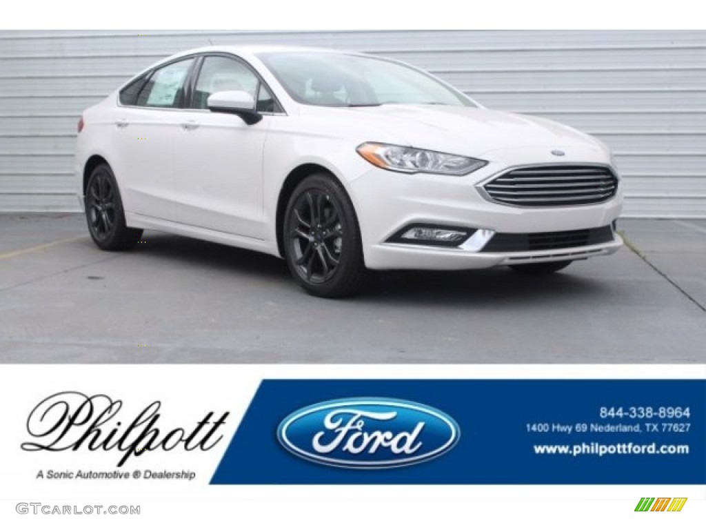 White Platinum Ford Fusion