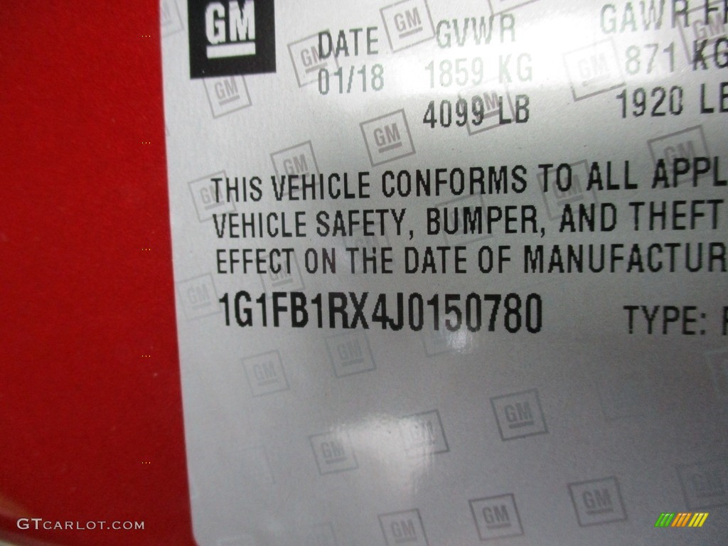 2018 Camaro LT Coupe - Garnet Red Tintcoat / Jet Black photo #20