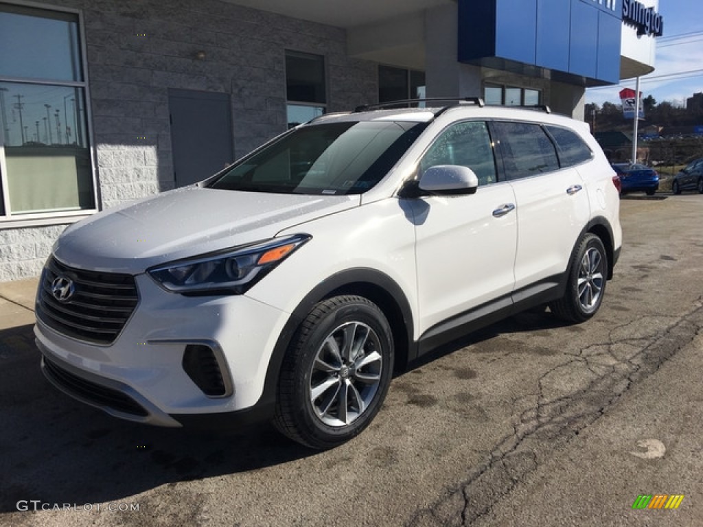 2018 Santa Fe SE AWD - Monaco White / Gray photo #7