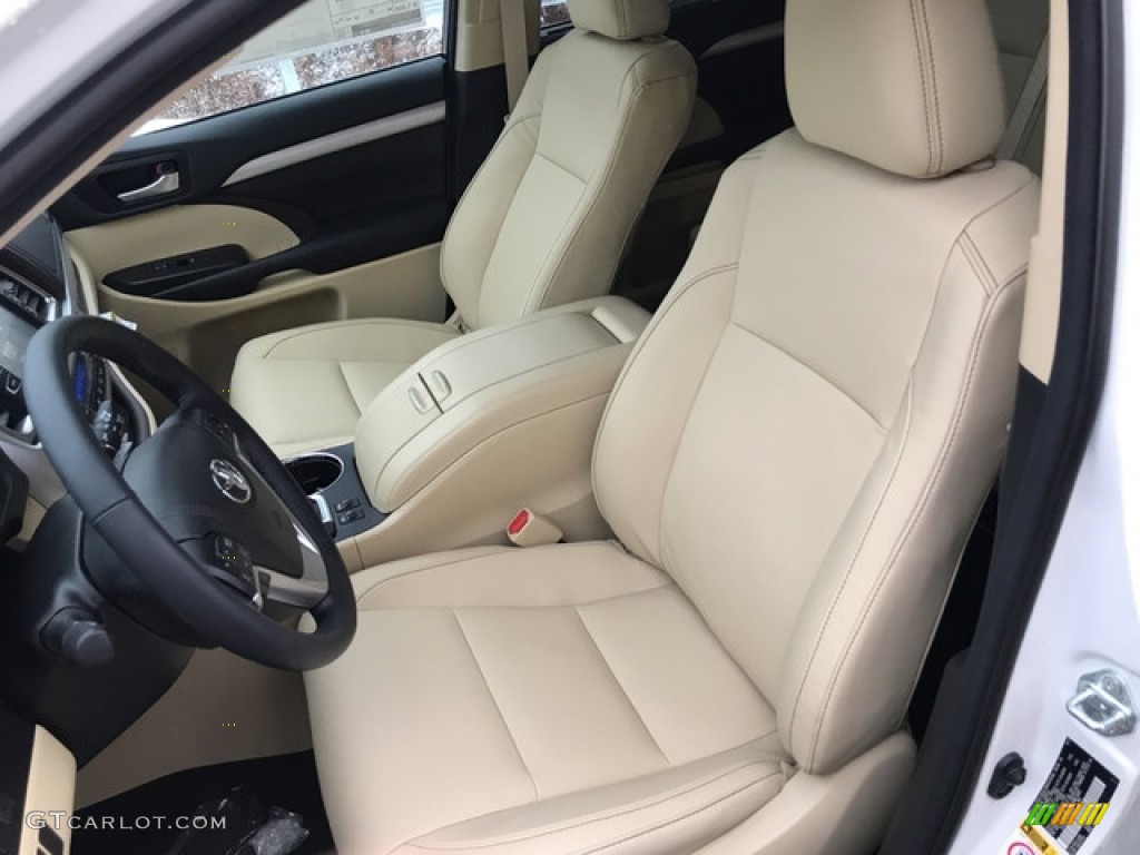 Almond Interior 2018 Toyota Highlander Hybrid XLE AWD Photo #125742726