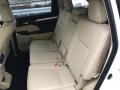 2018 Toyota Highlander Almond Interior Rear Seat Photo