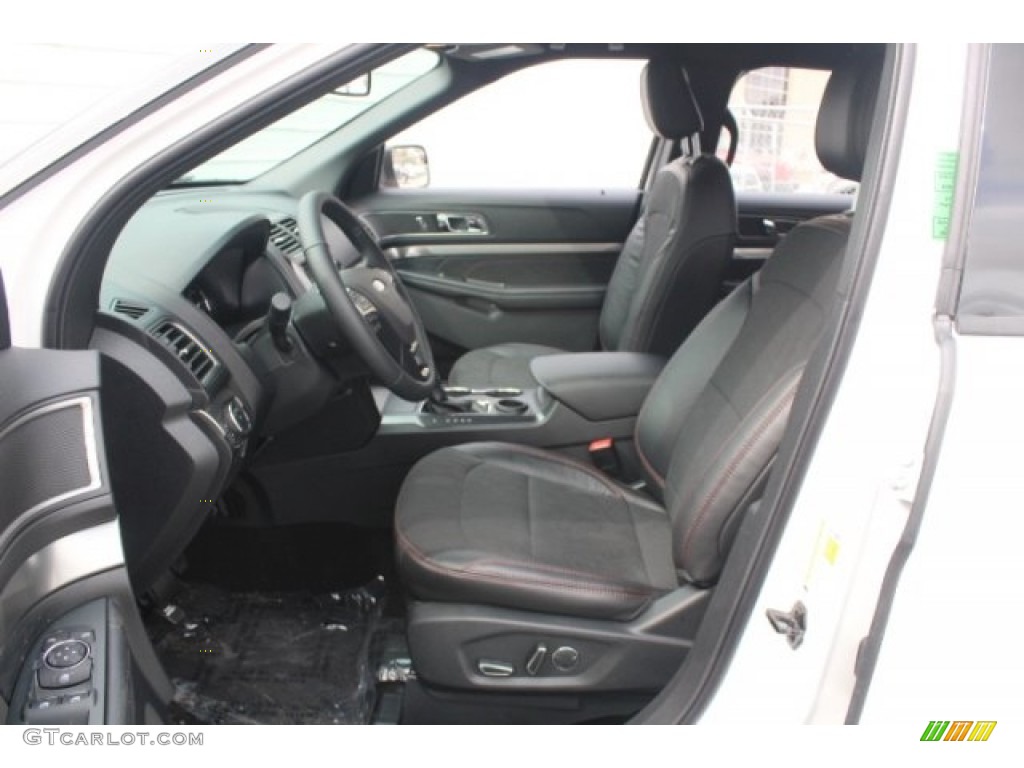 2018 Explorer XLT - White Platinum / Ebony Black photo #13