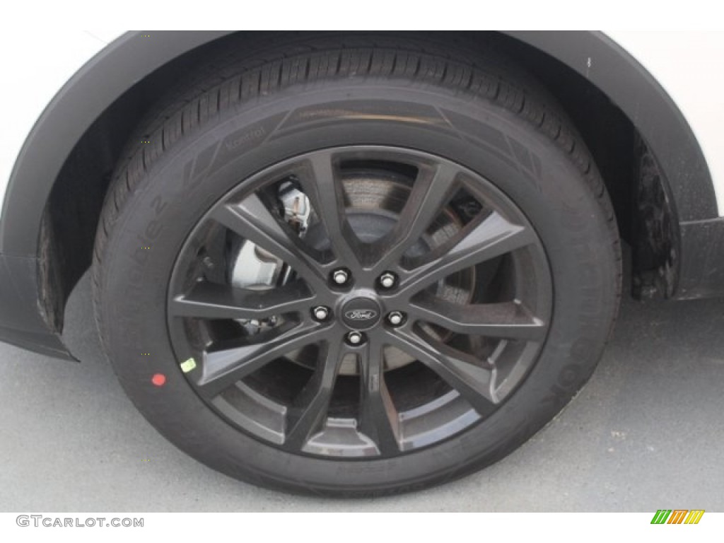 2018 Explorer XLT - White Platinum / Ebony Black photo #4