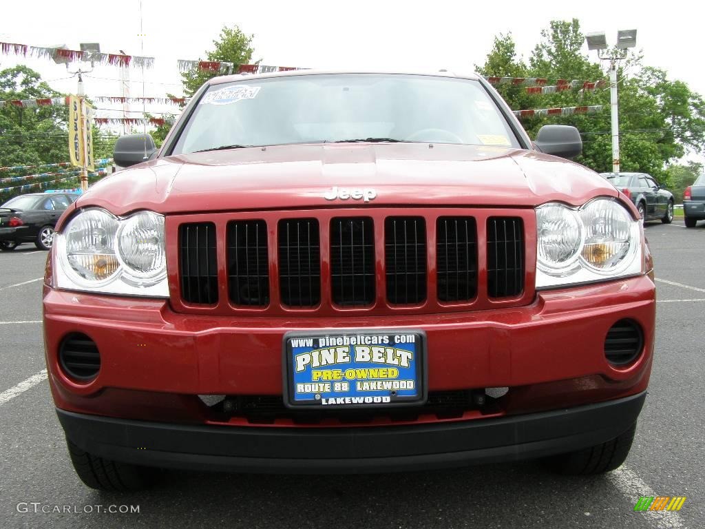 2006 Grand Cherokee Laredo 4x4 - Inferno Red Crystal Pearl / Khaki photo #2