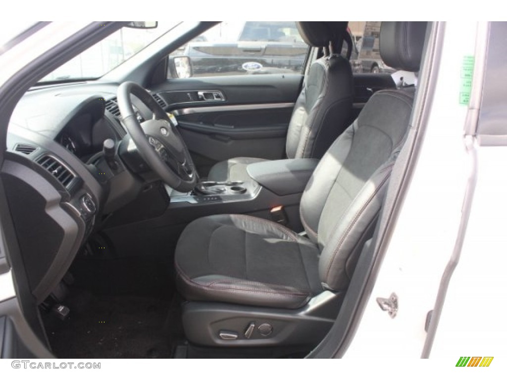 2018 Explorer XLT - White Platinum / Ebony Black photo #13