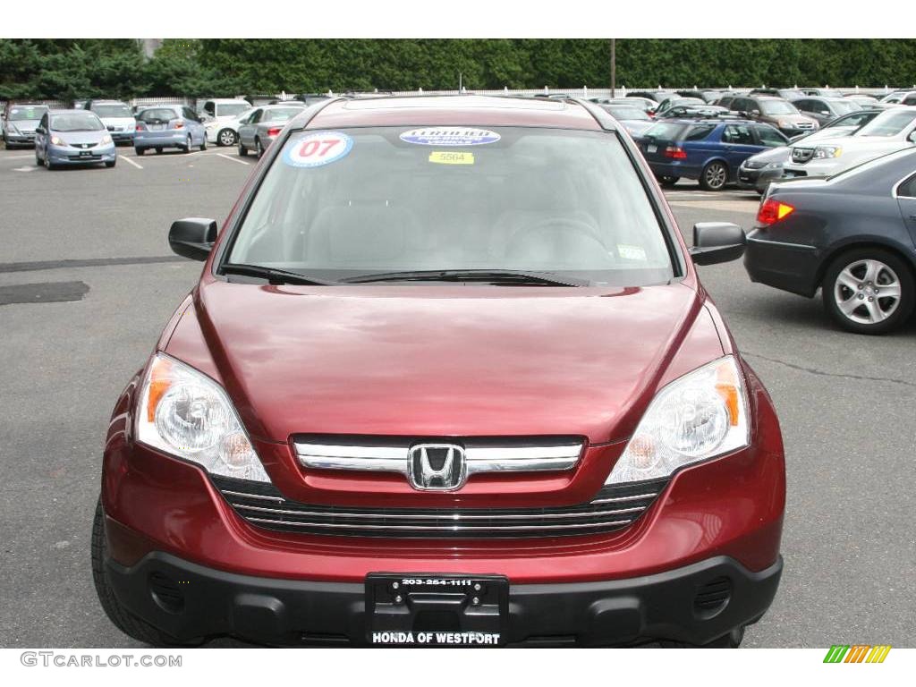 2007 CR-V EX 4WD - Tango Red Pearl / Gray photo #2