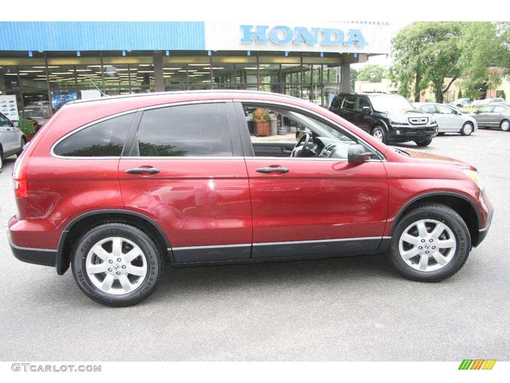 2007 CR-V EX 4WD - Tango Red Pearl / Gray photo #4