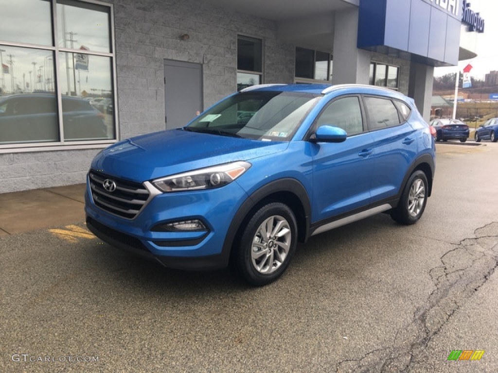 2018 Tucson SEL AWD - Caribbean Blue / Black photo #8