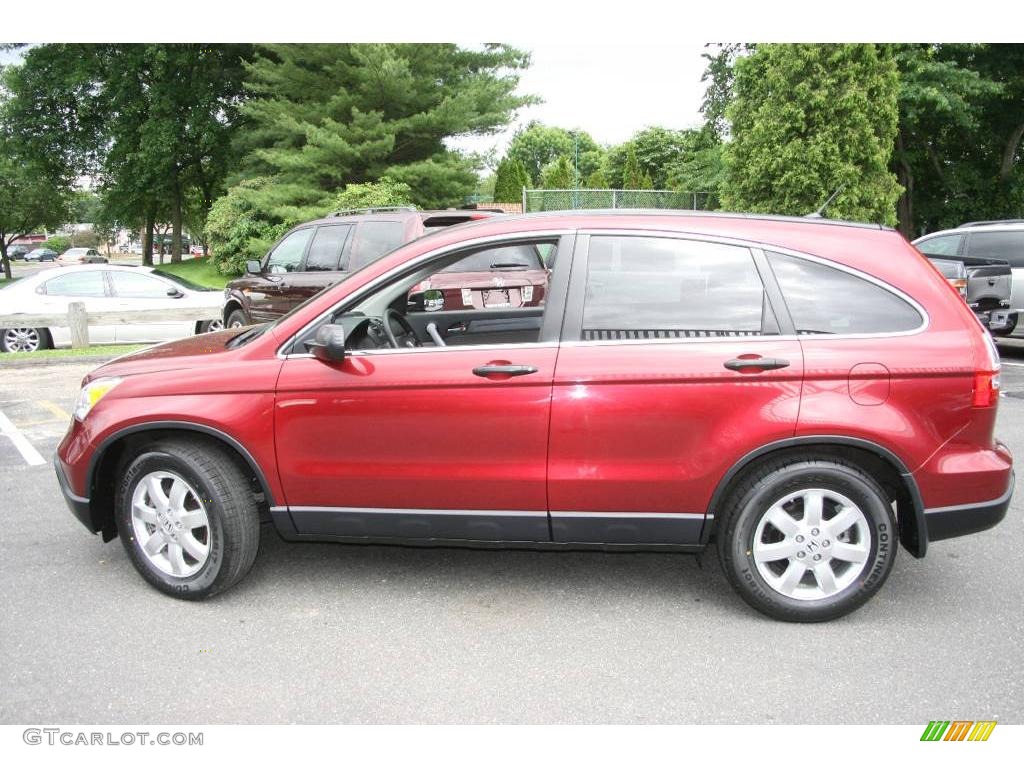 2007 CR-V EX 4WD - Tango Red Pearl / Gray photo #9