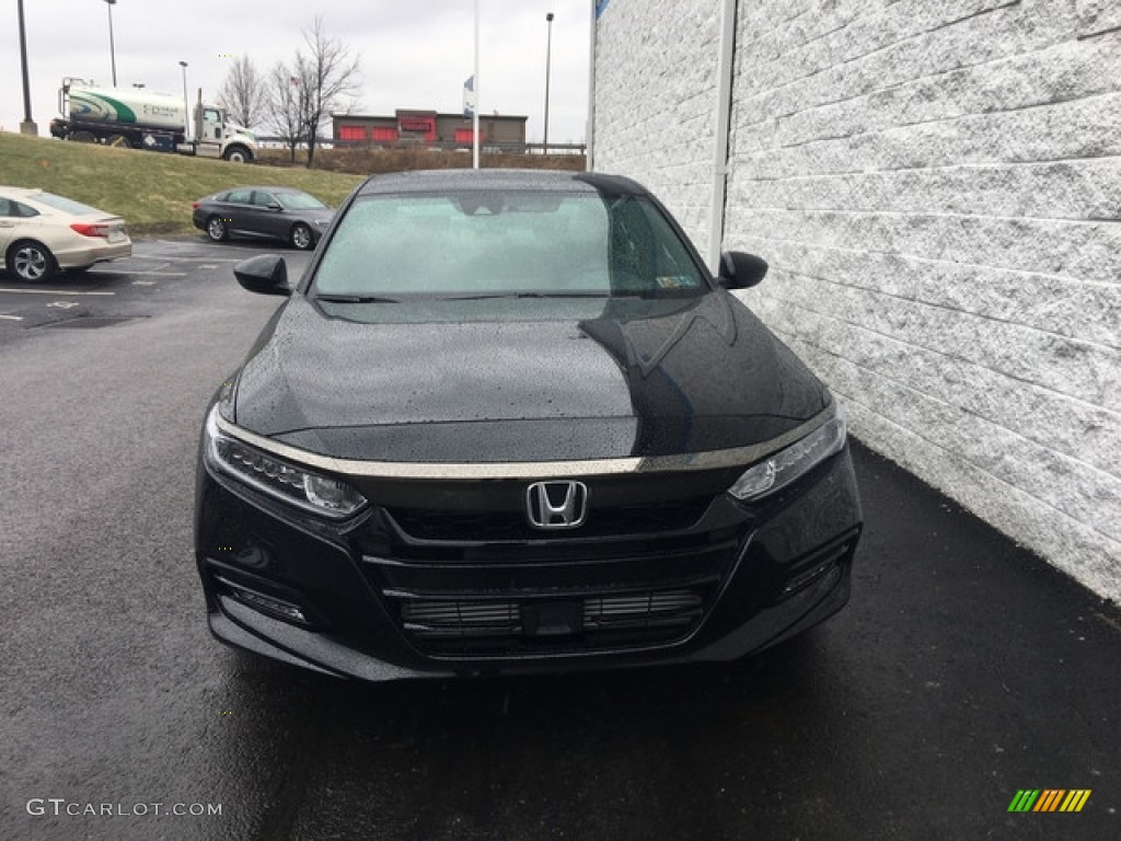 2018 Accord Sport Sedan - Crystal Black Pearl / Black photo #2