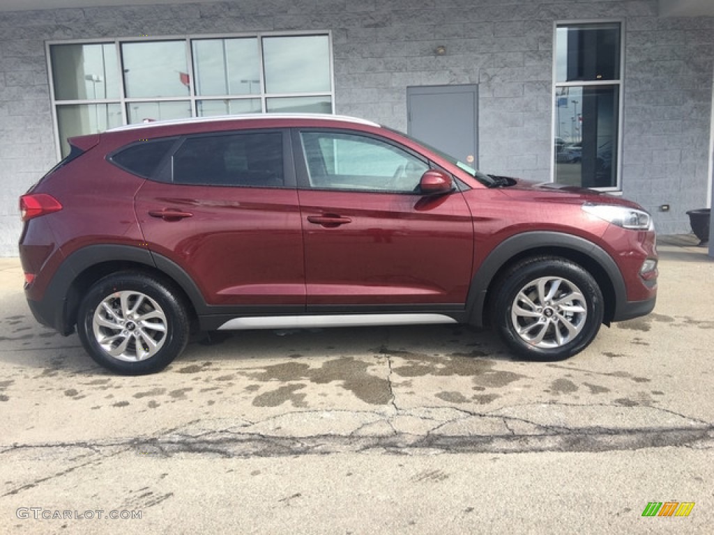 2018 Tucson SEL AWD - Ruby Wine / Beige photo #3