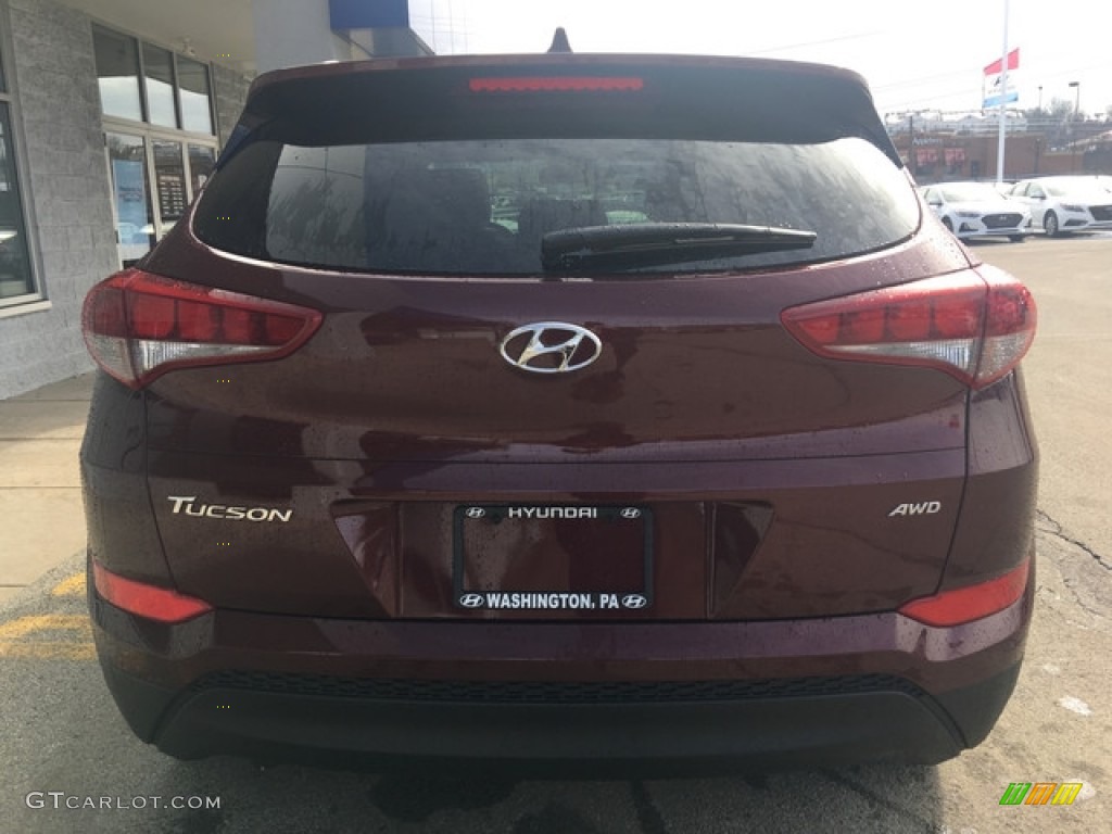2018 Tucson SEL AWD - Ruby Wine / Beige photo #5