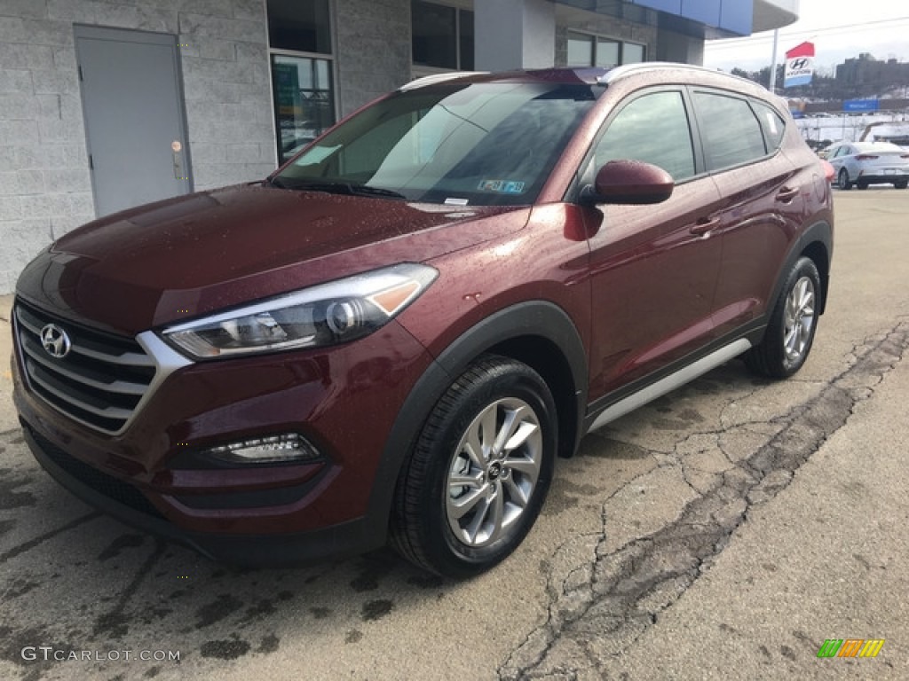 2018 Tucson SEL AWD - Ruby Wine / Beige photo #6
