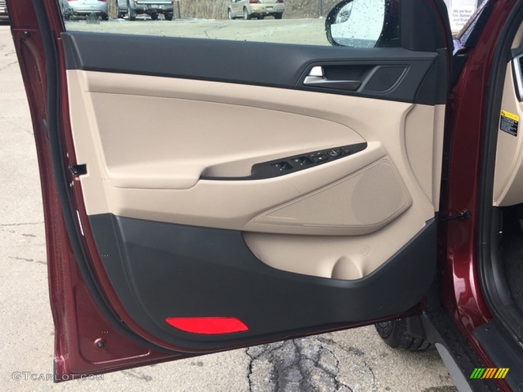 2018 Tucson SEL AWD - Ruby Wine / Beige photo #11