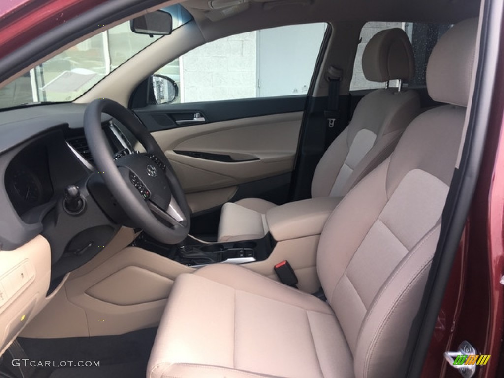2018 Tucson SEL AWD - Ruby Wine / Beige photo #12